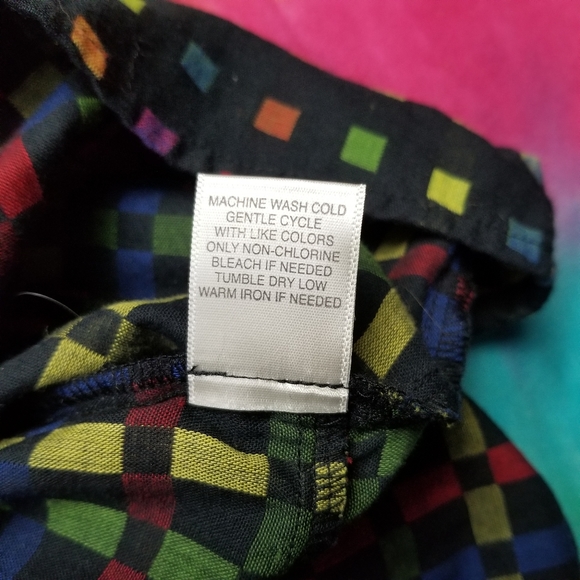 VINTAGE BUTTON UP GEOMETRIC XL PLUS PATTERN RETRO - Picture 4 of 5